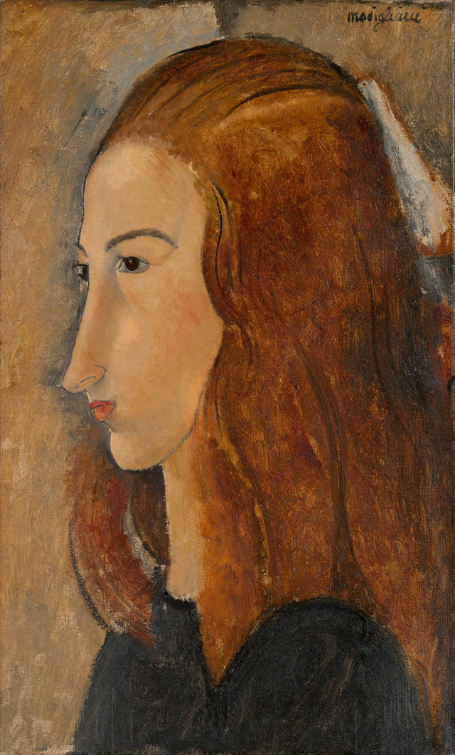 Amedeo Modigliani. Portrait of a Young Woman, 1918. Oil paint on canvas, 45.7 x 28 cm. Yale University Art Gallery.