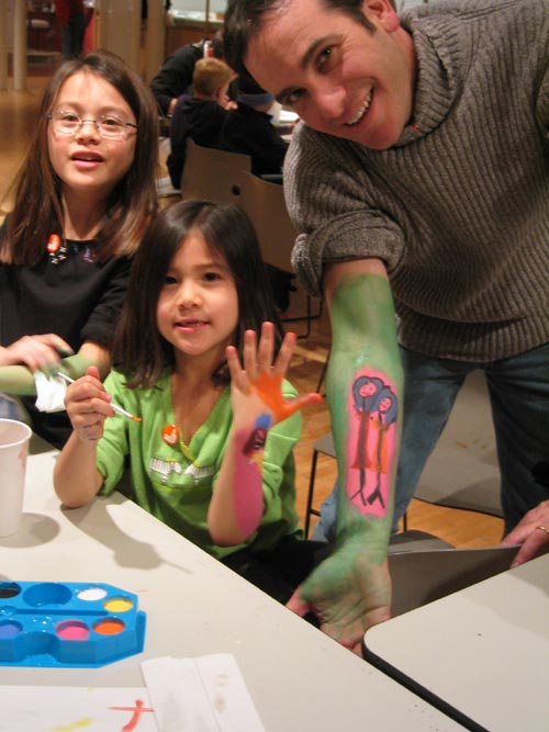 Family body painting. Courtesy Museum of Art and Design.