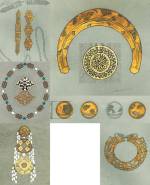 Designs for Mary McFadden jewels, painted by Dede Shipman.