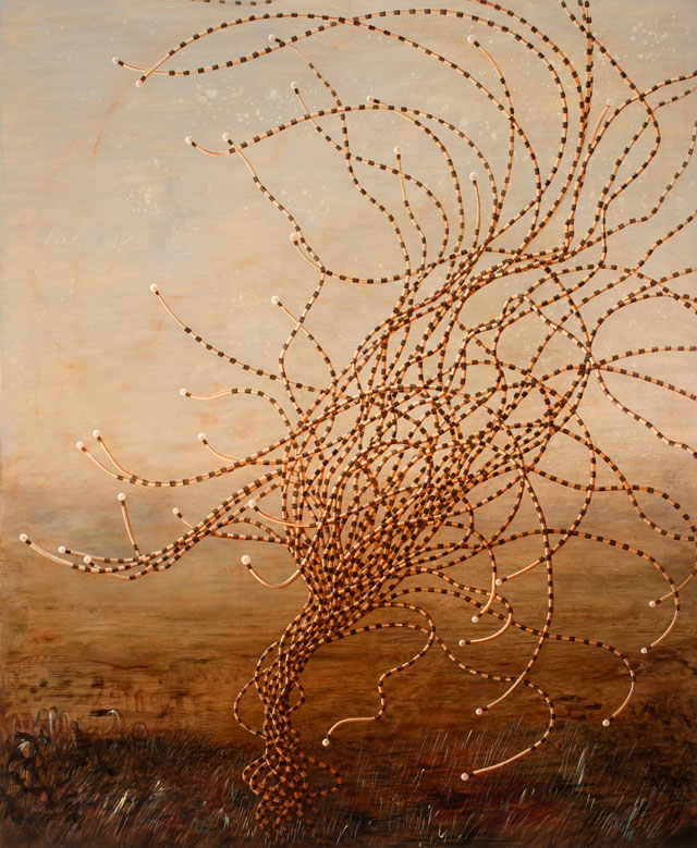 Vera Möller. Longong, 2012. Oil on linen, 165 x 135 cm.