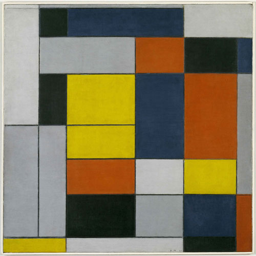 Piet Mondrian. Composition with Red, Yellow and Blue, 1927. Museum Folkwang, Essen. © 2014 Mondrian/Holtzman Trust c/oHCR InternationalUSA.