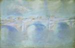 Claude Monet. <em>Waterloo Bridge,</em> c. 1901. Pastel on paper, 30.5 x 48 cm. Triton Foundation, The Netherlands