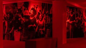 Grace Ndiritu: Compassionate Rebels in Action. The Ignorant Art School Sit-in #5. Photo: Sally Jubb, courtesy Cooper Gallery, DJCAD.