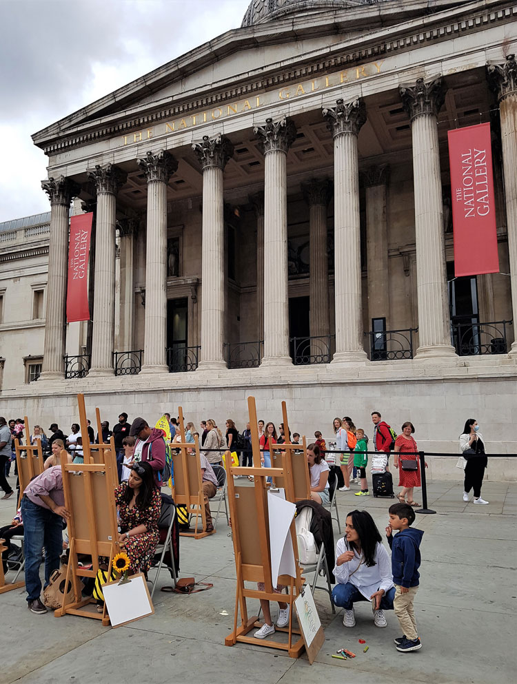 National Gallery Outdoor Exhibition, London, 2021. Photo: Juliet Rix.