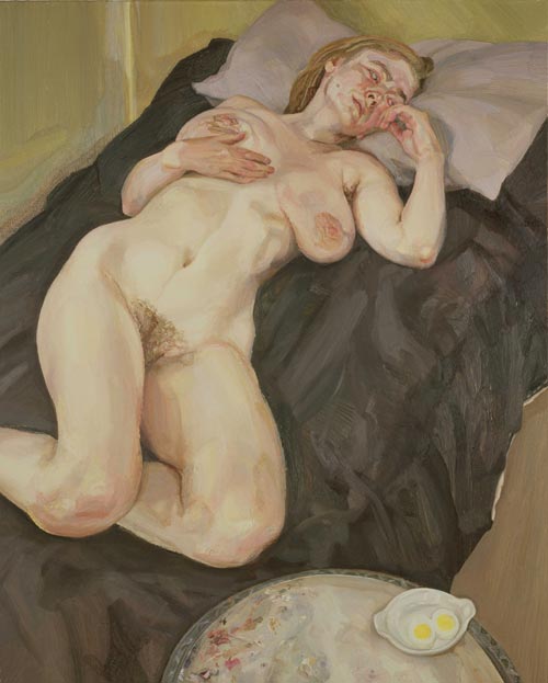 Lucian Freud. Naked Girl with Egg, 1980. Oil on Canvas © The Artist