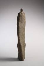 Nagakura Ken’ichi (b. 1952), <em>Woman</em>, 2004. Bamboo, lacquer, and powdered polishing stone and clay, H. 32 1/2 in. Collection of Diane and Arthur Abbey. Photo: Richard P. Goodbody.