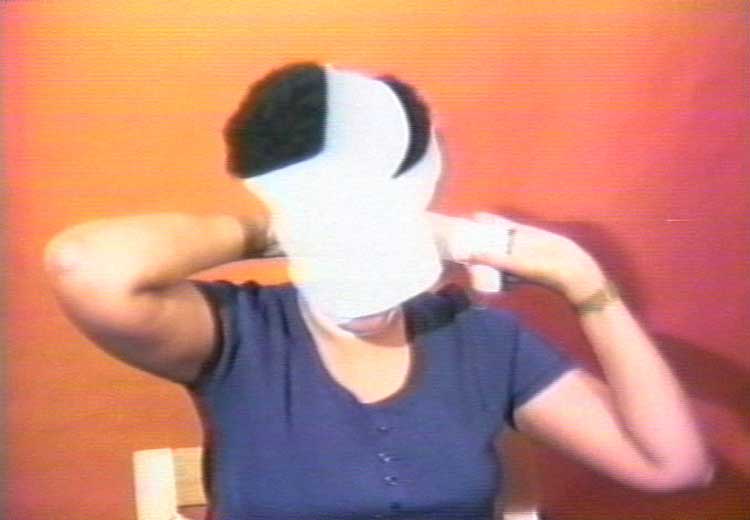 Howardena Pindell, Free, White and 21, 1980. U-matic, colour and sound, 12 min 15 sec. Courtesy of the artist, Garth Greenan Gallery, New York and Victoria Miro.