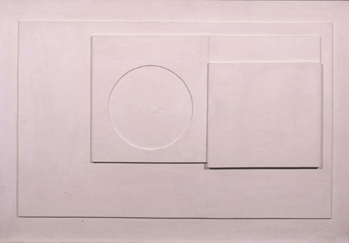Ben Nicholson. 1935 (White Relief), 1935. Oil carved and built up wood, 54.5 x 80 cm.  © Angela Verren-Taunt 2005. All rights reserved, DACS. Courtesy British Council Collection.