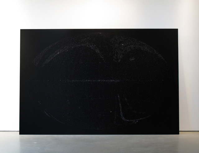 Katie Paterson. All the Dead Stars, 2009. Laser-etched anodised aluminium, 200 x 300 cm.