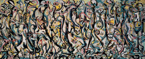 Jackson Pollock. Mural, 1943. Oil and casein on canvas, 242.9 x 603.9 cm. Gift of Peggy Guggenheim, 1959. University of Iowa Museum of Art. Reproduced with permission from The University of Iowa.