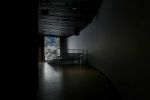 Lucy Raven, Murderers Bar, 2025. Installation view, The Curve, 9 October 2025 – 4 January 2026. © Jo Underhill, Barbican Art Gallery.