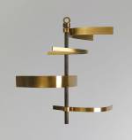 Kenneth Martin. Variable Screw, 1967. 3D mobile, brass. Sainsbury Centre Collection. © Estate of Kenneth Martin.