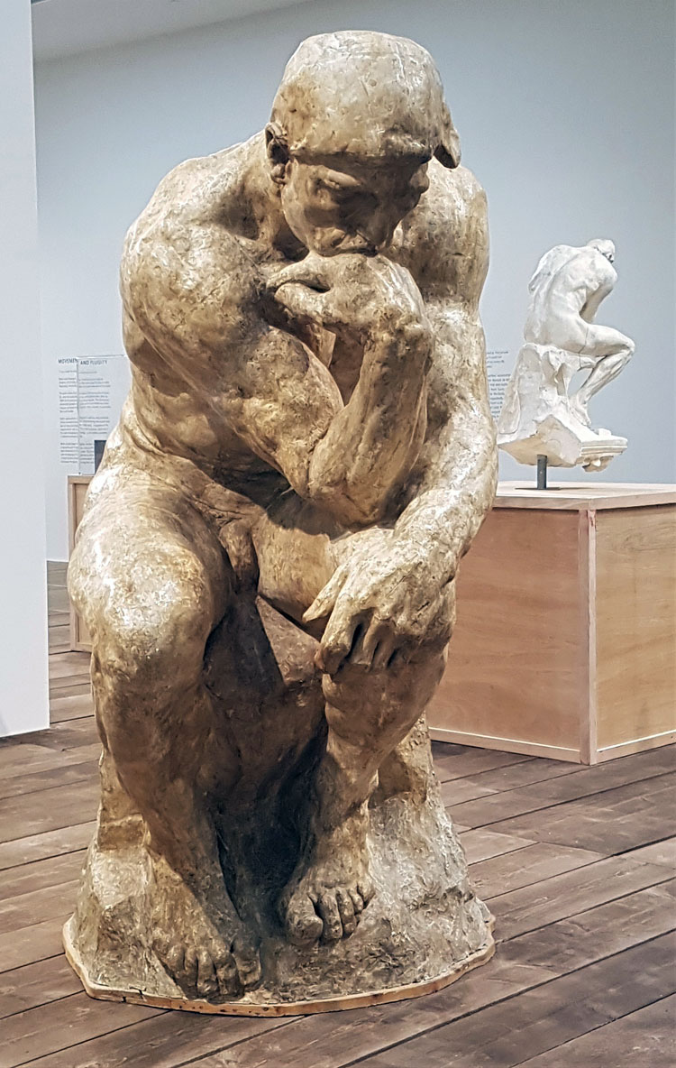 Auguste Rodin. The Thinker. Installation view, The Making of Rodin, Tate Modern, London 2021. Photo: Juliet Rix.