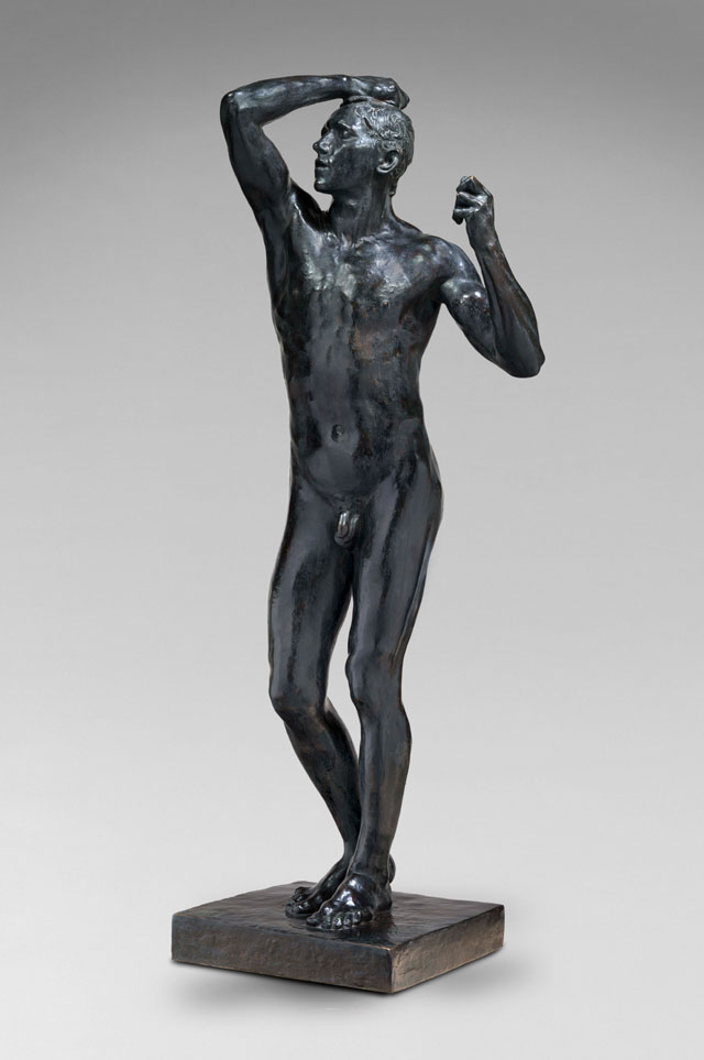 Auguste Rodin. The Age of Bronze, 1877. Bronze, H180.5 x W68.5 x D54.5 cm. Sandcast before 1916 © Musée Rodin.