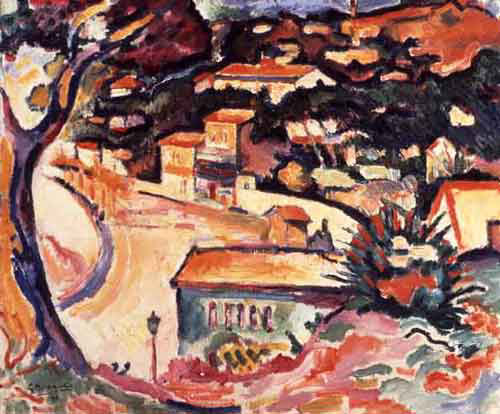 Georges Braque. L'Estaque, 1906. Oil on canvas, 46 x 55 cm. Mr and Mrs Merzbacher, the Merzbacher Foundation and Carafe Investment Company.
