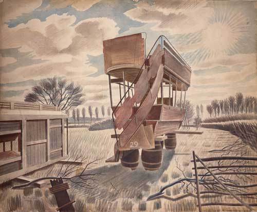Eric Ravilious, No 29 Bus, 1934. Reproduced by kind permission of the Towner 
      Art Gallery.

      © Estate of Eric Ravilious, all rights reserved, DACS
