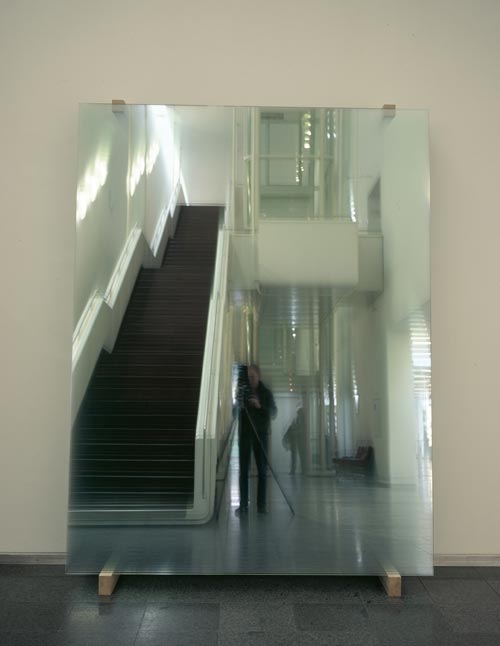 Gerhard Richter.<em> 11 Schieben (886-5), </em>2004. Glass, 290 x 212 x 54 cm © Gerhard Richter. ARTIST ROOMS National Galleries of Scotland and Tate acquired jointly through The d'Offay Donation with assistance from the National Heritage Memorial Fund and The Art Fund 2008