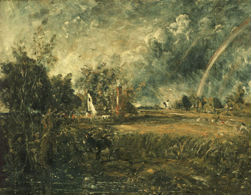 John Constable. Cottage at East Bergholt, c1833. Oil on canvas, 87.5 x 112 cm. Lady Lever Art Gallery, Liverpool. Photograph © National Museums Liverpool, Lady Lever Art Gallery.