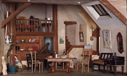 Early twentieth-century Montmartre artist’s studio, Miniature room. Tel Aviv Museum of Art, Israel