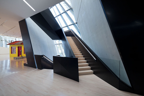 The Eli and Edythe Broad Art Museum at Michigan State University, designed by Zaha Hadid. Interior view (6).