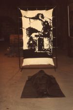 Elaine Shemilt, Tension, 1993. Screen print on latex,198 x 2013 x 274. Installation at Seagate Gallery, Dundee. Image courtesy and copyright the artist.