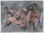 Jenny Saville, Compass, 2013. Charcoal and pastel on paper mounted on board, 153 × 200 cm. Private collection. © Jenny
Saville, Courtesy Gagosian.