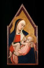 Ambrogio Lorenzetti, Madonna del Latte, about 1325. Tempera on panel, 96 x 49.1 cm. Arcidiocesi di Siena - Colle di Val d’Elsa - Montalcino, Museo Diocesano, Siena. © Photo Studio Lensini Siena.