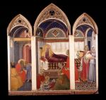 Pietro Lorenzetti, Birth of the Virgin, 1335-42. Tempera on panel, 182 x 187 cm. Museo dell'Opera della Metropolitana, Siena. © Photo: Studio Lensini Siena.