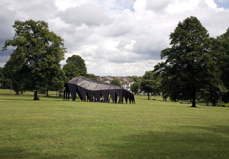 Studio Morison. Black Cloud, Victoria Park Bristol, 2015. Photo: Wig Worland.