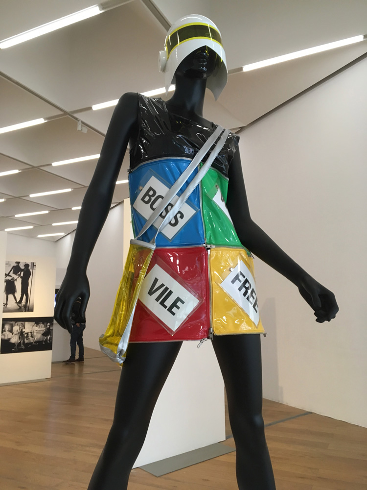 Stephen Willats. Modular Clothing. Installation view, Still Undead: Popular Culture in Britain Beyond the Bauhaus, Nottingham Contemporary, 2019. Photo: Veronica Simpson.