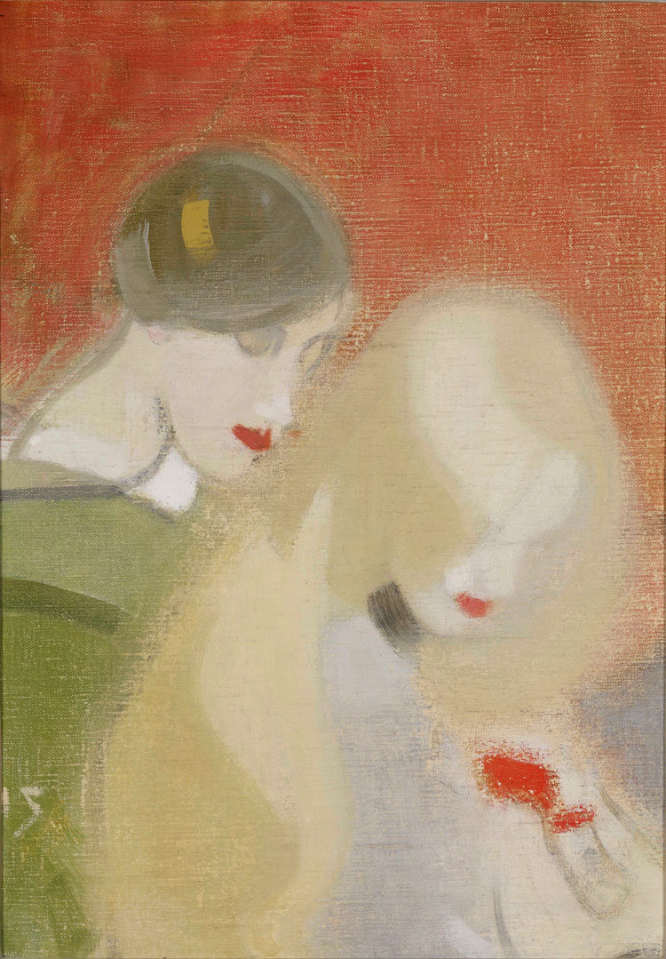 Helene Schjerfbeck. The Family Heirloom, 1915-16. Oil on canvas, 63 x 44.5 cm. August and Lydia Keirkner Fine Arts Collection. Finnish National Gallery / Ateneum Art Museum. Photo: Yehia Eweis.