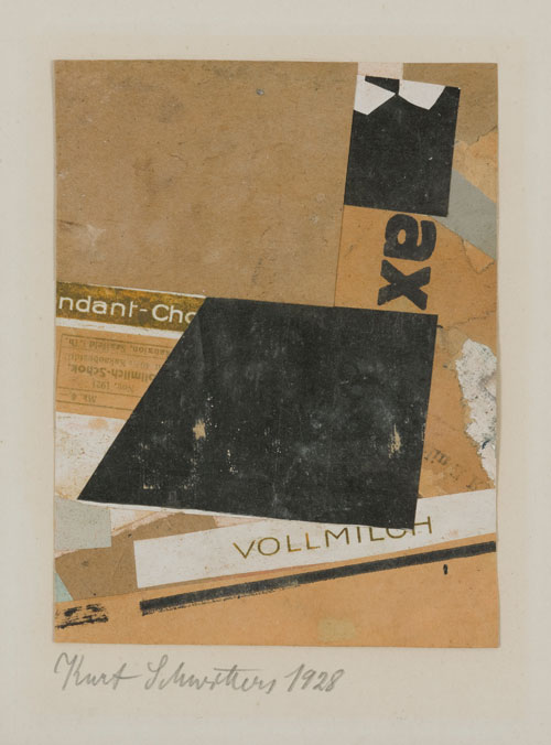 Kurt Schwitters. Vollmich (Whole milk), 1928. Collage on paper. Marzona Collection.
