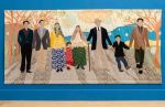 Małgorzata Mirga-Tas, Maria’s Romani Family, 2022. We won’t stay silent any longer. Part of The Dead Don’t Go Until We Do, 2026. Exhibition view, Talbot Rice Gallery, the University of Edinburgh. Photo: Sally Jubb