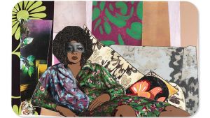 Glittering, shimmering, dazzling: Thomas’s eye-catching works have more to them than meets the eye, speaking of Otherness and institutional racism, but also offering a complex and empowering vision of Black womanhood