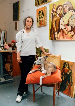 Liorah Tchiprout in her studio, 2024. Courtesy of the artist and Pippy Houldsworth Gallery, London. Photo: Sam Hylton.