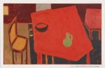 Wilhelmina Barns-Graham, The Red Table, 1952. Oil on canvas. © Wilhelmina Barns-Graham Trust.