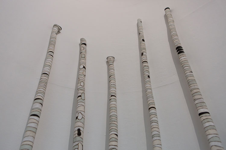 Ruth Richmond, 5 Lockdown Soul Poles, 2020. Courtesy the artist and Trinity Buoy Wharf Drawing Prize.
