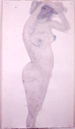 Marlene Dumas. Bonnard's wife, 1999. Ink and acrylic on paper, 125 × 70 cm.