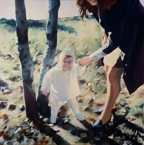 Richard Hamilton. Mother and Child, 1984-85. Oil on canvas, 150 x 150 cm. Private collection. © The Estate of Richard Hamilton.