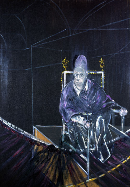 Francis Bacon. Pope I – Study after Pope Innocent X by Velasquez, 1951. Oil on canvas, 197.8 x 137.4 cm. Aberdeen Art Gallery & Museums Collections. © The Estate of Francis Bacon.