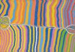 Judy NAPANGARDI WATSON, Warlpiri born c. 1925. 'Mina Mina' 2004. Synthetic 
        polymer paint on canvas 152.0 x 107.0 cm. Purchased with funds donated 
        by Supporters and Patrons of Indigenous Art, 2004 © Judy Napangardi 
        Watson, courtesy of Warlukurlangu Artists, Yuendumu