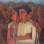 Rufino Tamayo, Man and Woman, 1926. Oil on canvas, 30 × 29 7/8 in (76.2 × 75.9 cm). Philadelphia Museum of Art; gift of Mr. and Mrs. James P. Magill, 1957. © 2020 Tamayo Heirs / Mexico / Artists Rights Society (ARS), New York.