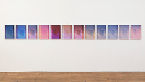 Sara VanDerBeek. Electric Prisms, 2015. Set of 12 individual works, each made up of 2 digital C-prints. Edition 1 of 1 + 1 AP