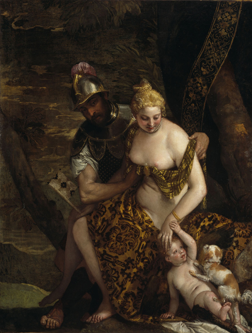 Paolo Veronese (1528-1588). Venus, Mars and Cupid, c1580. Oil on canvas, 163 x 125 cm. © National Galleries of Scotland.