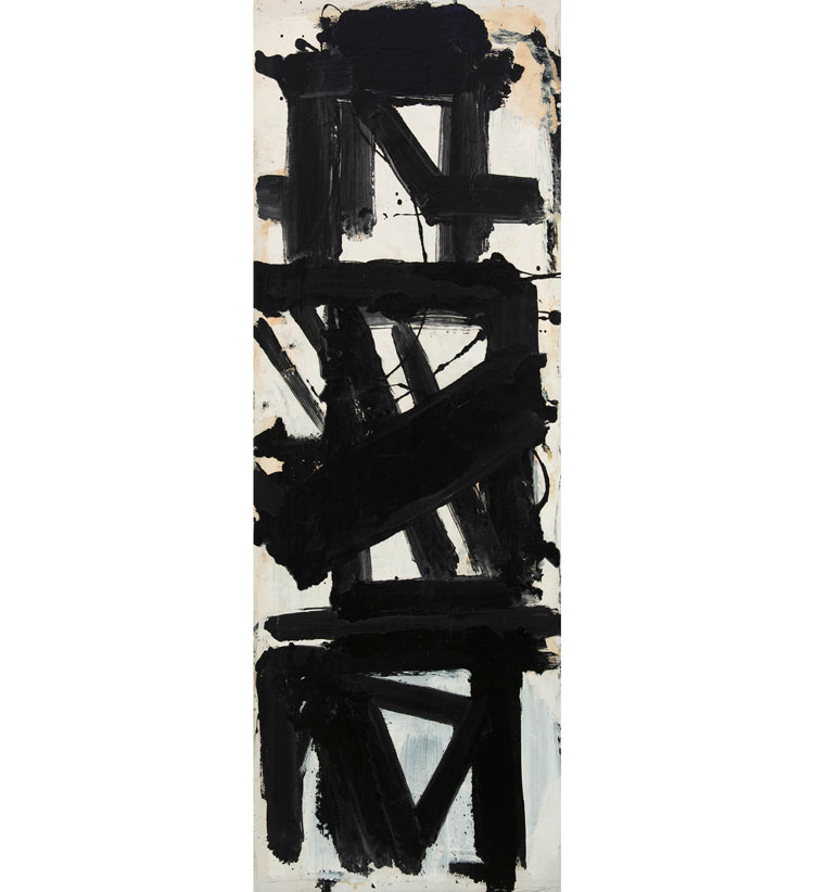 Michael West, Nyo Ze Tai, 1975. Oil on canvas, 52 x 18 in (132.1 x 45.7 cm). Image courtesy of Hollis Taggart Gallery.