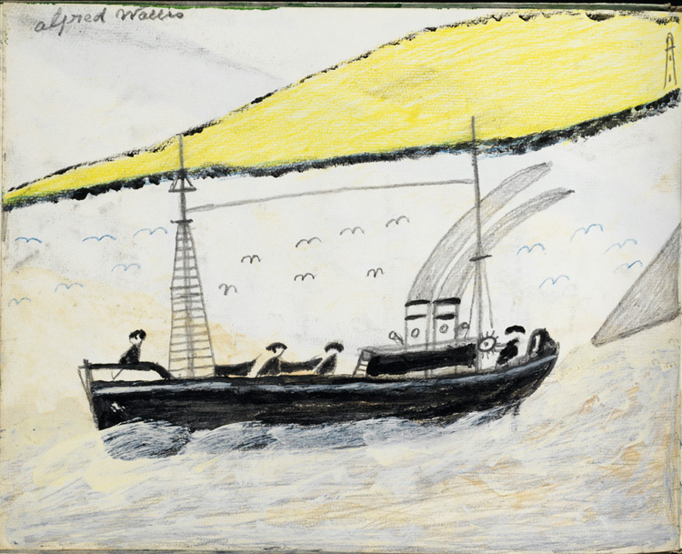 Alfred Wallis, Sketchbooks, 1941-2. Lent anonymously. All rights reserved.