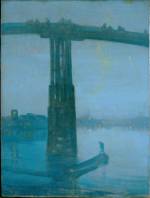 James Abbott McNeill Whistler. Nocturne: Blue and Gold ‐ Old Battersea Bridge, 1872-3. Oil on canvas, 68.3 x 51.2 cm. Tate, London.